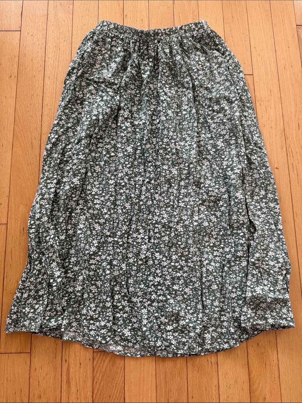 Green floral skirt girls 160
